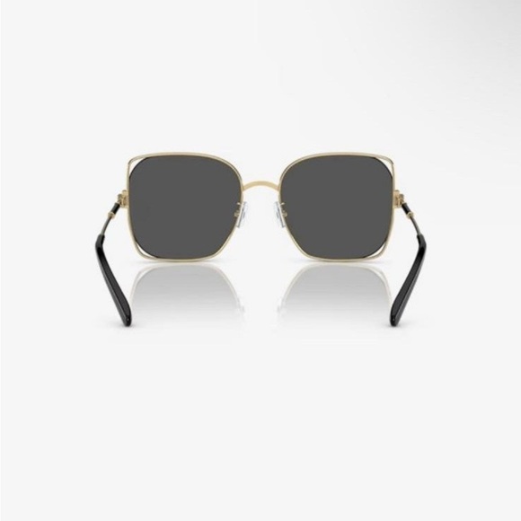 TORY BURCH Women\'s Sunglasses, TY6097 gold dark grey solid